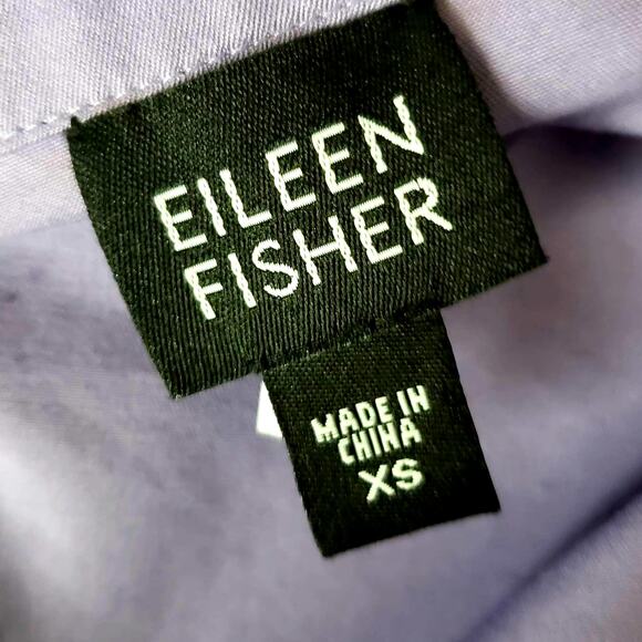 Eileen Fisher Relaxed Fit Purple Cotton Jacket Minimalist Breathable Outerwear - Picture 2 of 5